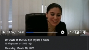Виступ Ольги Ревук на 65-й сесії Комісії ООН зі становища жінок